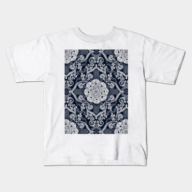 Centered Lace - Dark Kids T-Shirt by micklyn